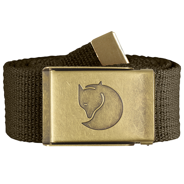Canvas Brass Belt 4 cm