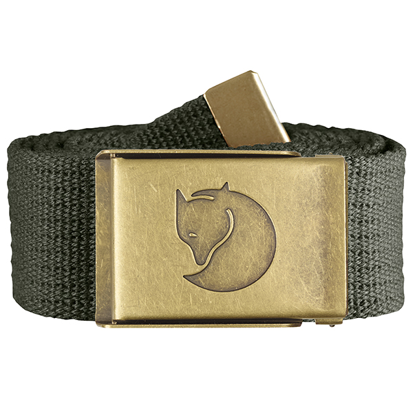 Canvas Brass Belt 4 cm