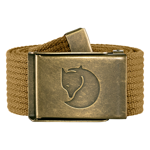 Canvas Brass Belt 4 cm