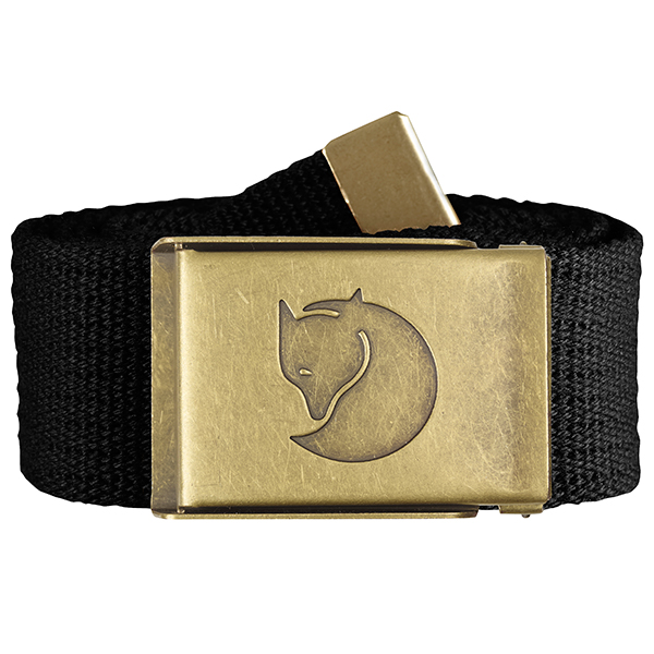Canvas Brass Belt 4 cm