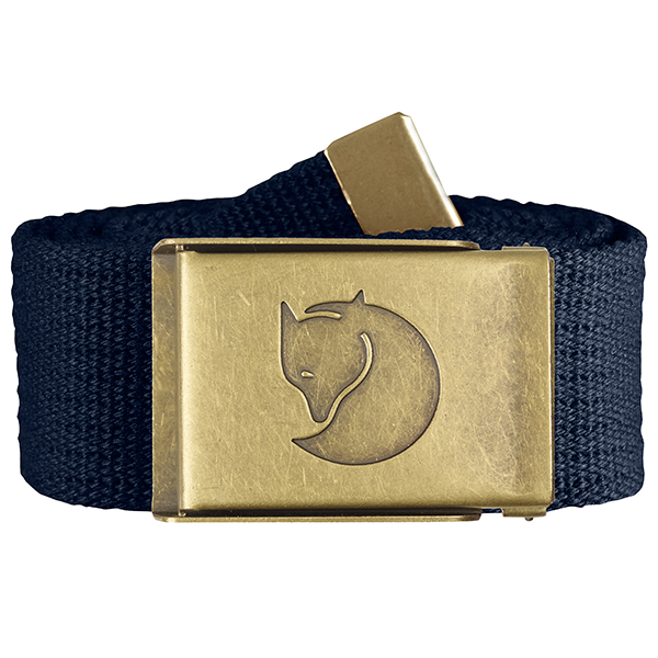 Canvas Brass Belt 4 cm